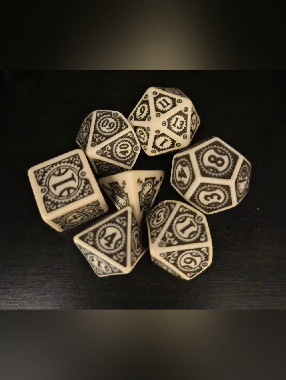 Steampunk Dice Set 7 Pieces